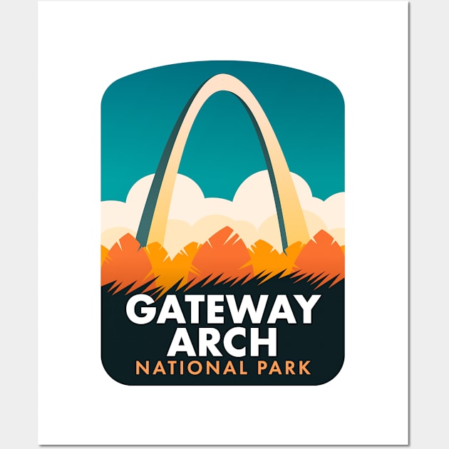 Gateway Arch National Park Wall Art by HalpinDesign